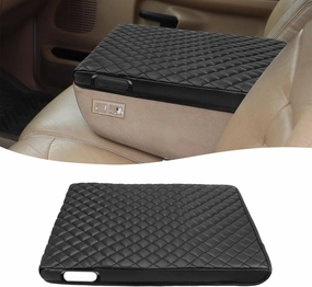 KBH Center Console Armrest Cover for Dodge Ram 1500 2500 3500 1994-2001, 19"x15" Jump Seat, Vinyl Leather Interior Accessories, Anti-Scratch, Black vinyl accessories,turntable parts,record player tools,