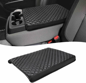 KBH Center Console Armrest Cover for Nissan Titan 2004-2024, Jump Seat Only, Vinyl Leather Trim, Car Arm Rest Protector, Anti-Scratch, Black vinyl accessories,turntable parts,record player tools,