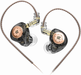 keephifi KZ EDX Pro in Ear Monitors Wired Headphones Dual DD in Ear Earphones HiFi Stereo Stage Earbuds Wired with Detachable for Musicians Audiophiles Music Enthusiasts (Black, No Mic) in-ear monitors,hi-fi IEMs,studio earphones,