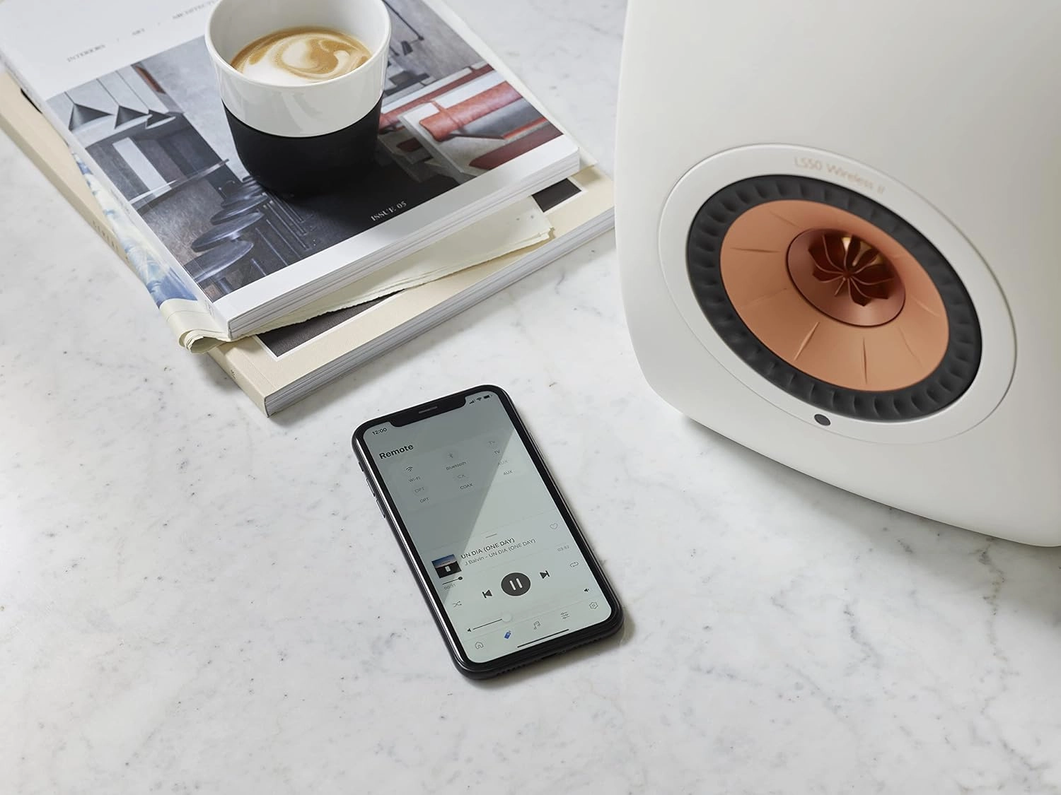 KEF LS50 Meta Passive Bookshelf Speakers - Pair (Mineral White)