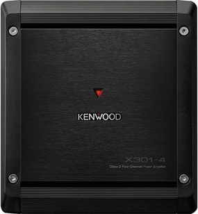 Kenwood X301-4 Class D 4-Channel Power Amplifier with 2 Ohm Load Stability Black power amplifier,stereo amp,hi-fi power amp,