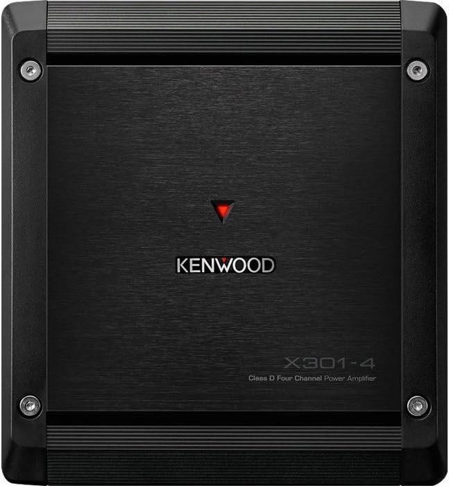 Kenwood X301-4 Class D 4-Channel Power Amplifier with 2 Ohm Load Stability Black power amplifier,stereo amp,hi-fi power amp,