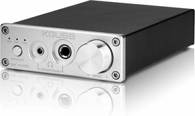 KGUSS DAC-K3 PRO USB DAC Headphone Amplifier Mini HiFi Optical/Coaxial/USB DAC Decoder Audio 24Bit 192KHz DA Converter ESS9018K2M Decoder Multifunctional Preamp Desktop Amplifier (Sliver) headphone amplifier,portable amp,desktop headphone amp,