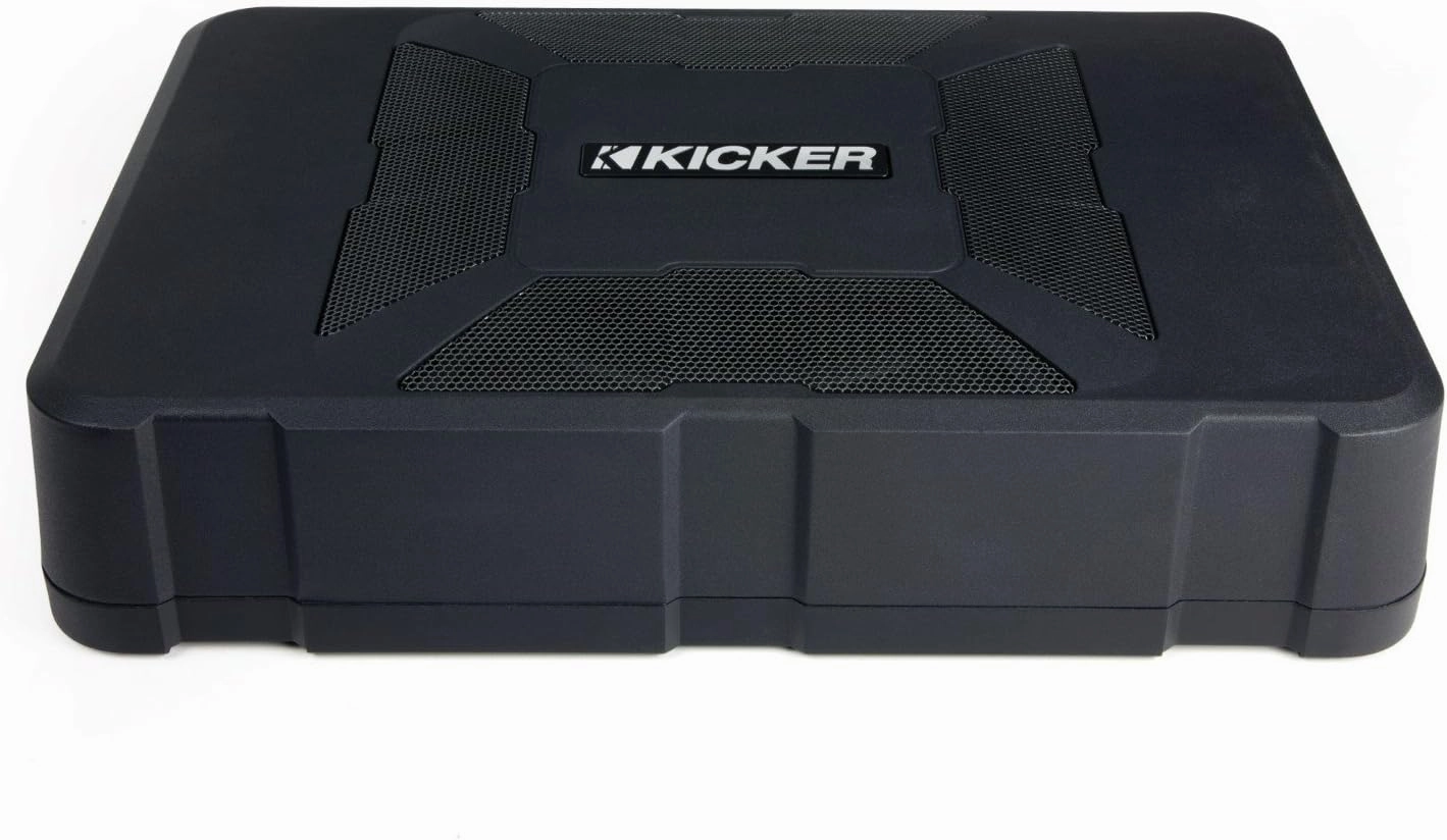 Kicker 11HS8 8 150 Watt Hideaway Compact Car Audio Powered Subwoofer Sub HS8 audiophile subwoofer,active subwoofer,low frequency speaker,
