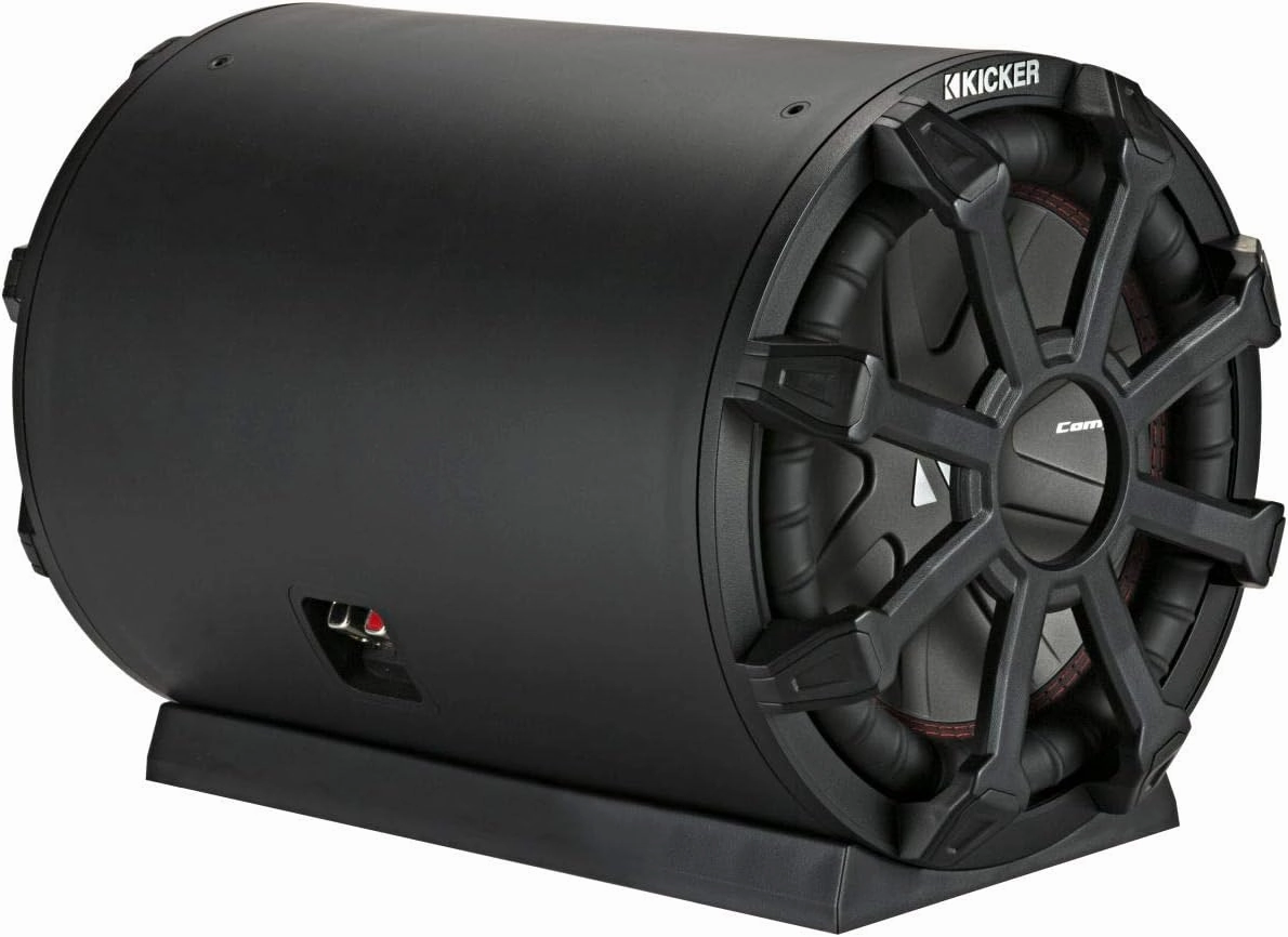 Kicker 46CWTB102 TB10 10-inch Loaded Weather-Proof Subwoofer Enclosure w/Passive Radiator - 2-Ohm, 400 Watt audiophile subwoofer,active subwoofer,low frequency speaker,