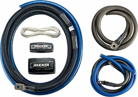 Kicker 46PKD1 PKD1 1/0AWG Dual Amplifier Power Kit - Power, Ground, Distribution Block, Remote Wire and Fuse Block. power amplifier,stereo amp,hi-fi power amp,