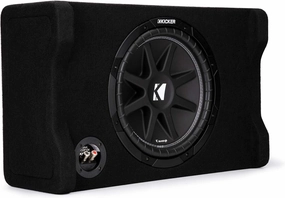 Kicker 48CDF124 Comp 12" Subwoofer in Down Firing Enclosure, 4-Ohm audiophile subwoofer,active subwoofer,low frequency speaker,