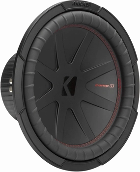 Kicker 48CWR122 CompR 12" Subwoofer, DVC, 2-ohm audiophile subwoofer,active subwoofer,low frequency speaker,