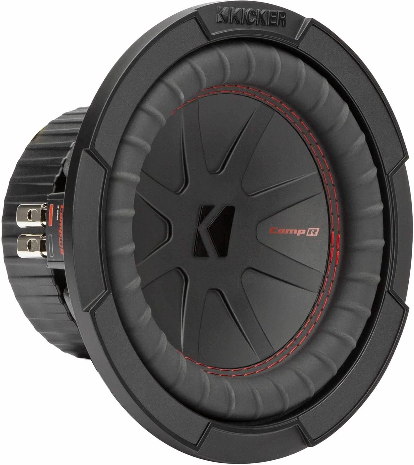 Kicker 48CWR84 CompR 8" Subwoofer, DVC, 4-ohm audiophile subwoofer,active subwoofer,low frequency speaker,