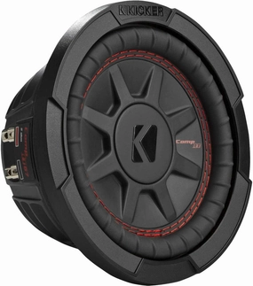 Kicker 48CWRT674 CompRT 6.75" Subwoofer, DVC, 4-ohm audiophile subwoofer,active subwoofer,low frequency speaker,