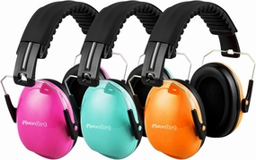 Kids Ear Protection Earmuffs Safety Hearing Protection Headphones Noise Reduction for Autism Sensory Kids Chirldren (Mint & Pink & Orange) noise cancelling headphones,ANC headphones,travel headphones,