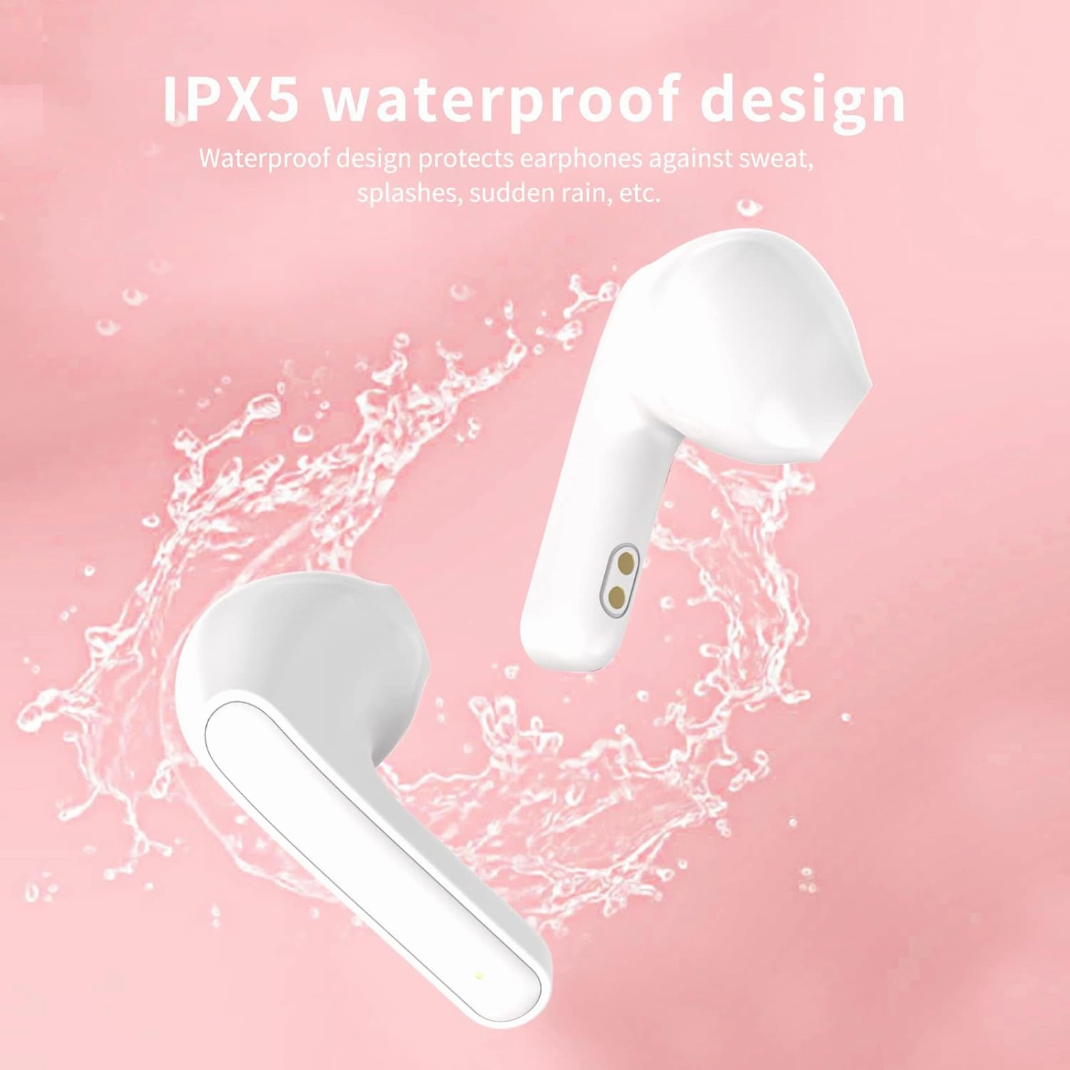 Kids Headphones for School Toddler Wireless Earbuds with Mic Bear Charging Case Waterproof Bluetooth Ear Buds for Boys Girls Teen 5  Years, Compatible with Apple & Android,Earphones for Childrens.
