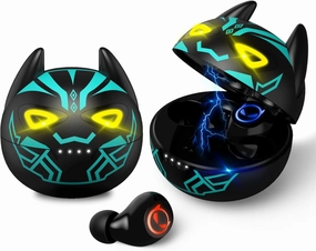 Kids Wireless Earbuds,Bluetooth in Ear Headphone with Microphone Comfort&Lightweight Earphone with Noise Cancellation,3D Surround Stereo Bass,Battery Life Portable Mini Charging Case for Sport. reference headphones,neutral sound headphones,monitor head