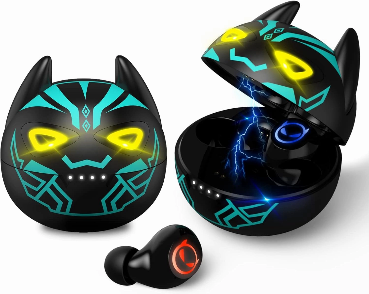 Kids Wireless Earbuds,Bluetooth in Ear Headphone with Microphone Comfort&Lightweight Earphone with Noise Cancellation,3D Surround Stereo Bass,Battery Life Portable Mini Charging Case for Sport. reference headphones,neutral sound headphones,monitor head
