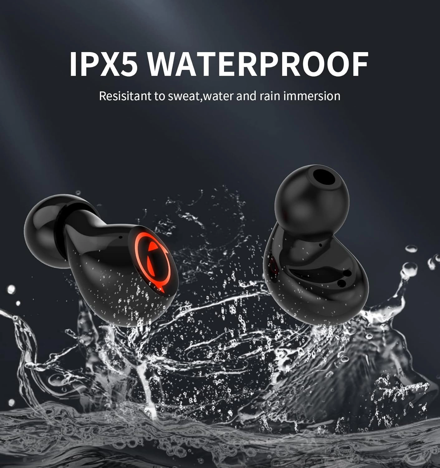 Kids Wireless Earbuds Bluetooth, Wireless Earphones with Noise Reduction Bluetooth 5.1 Waterproof Sport TWS Stereo Lightweight in Ear Headphones with Built-in Mic for TV Phone.