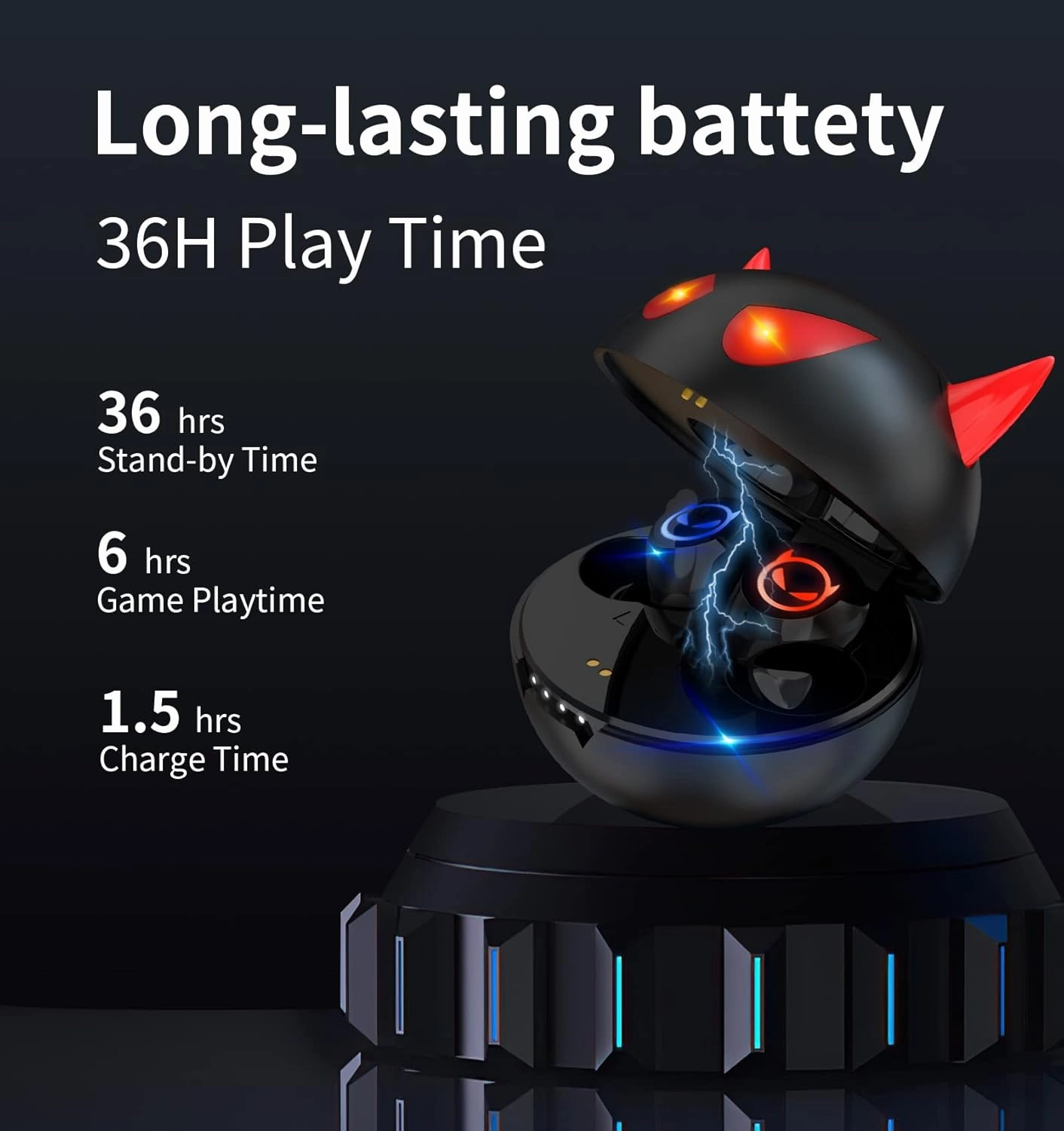 Kids Wireless Earbuds Bluetooth, Wireless Earphones with Noise Reduction Bluetooth 5.1 Waterproof Sport TWS Stereo Lightweight in Ear Headphones with Built-in Mic for TV Phone.