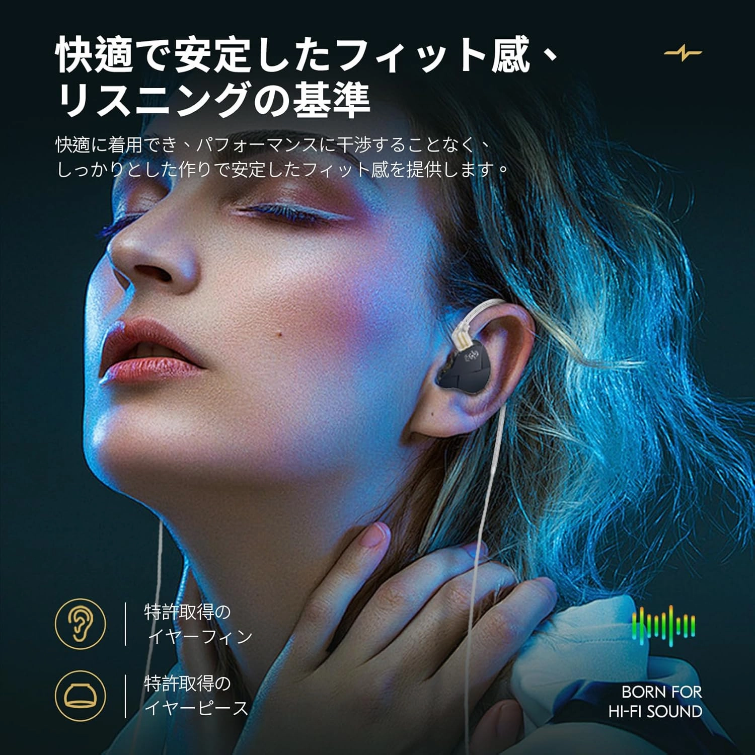 Kinboofi CCZ MC01 in Ear Headphones,10MM Dual-Magnet Large DD Clear Earbuds, IEMS for Gaming,in Ear Monitor Headphones with 5N OFC Detachable Cable No Mic for Musicians Audiophile (Gun, No MIC)