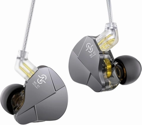Kinboofi CCZ MC01 in Ear Headphones,10MM Dual-Magnet Large DD Clear Earbuds, IEMS for Gaming,in Ear Monitor Headphones with 5N OFC Detachable Cable No Mic for Musicians Audiophile (Gun, No MIC) in-ear monitors,hi-fi IEMs,studio earphones,