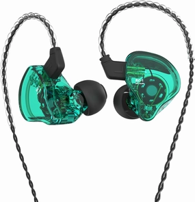Kinboofi CCZ Melody in Ear Monitor, Dynamic Hybrid Dual Driver in Ear Earphones 1BA 1DD HiFi Wired Headphones Musicians IEM Upgrade Deep Bass Suitable for Bass Vocals Pop Folk ACG (Green, No MIC) in-ear monitors,hi-fi IEMs,studio earphones,