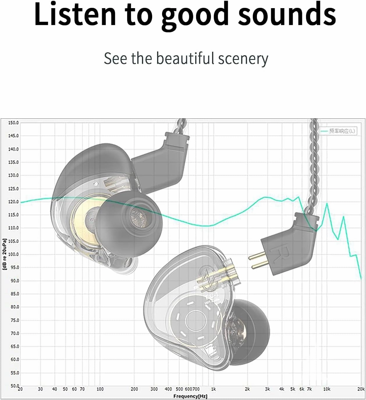 Kinboofi CCZ Melody in Ear Monitors, Dynamic Hybrid Dual Driver in Ear Headphones 1BA 1DD HiFi Wired Headphones Musicians IEM Upgrade Deep Bass Suitable for Audiophile Musician(No MIC, Black)