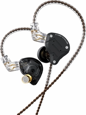Kinboofi KZ ZS10 Pro IEM Headphone, in Ear Monitor Headphone, 4BA 1DD KZ Wired Earphone Multi Driver in Ear Earphone,IEM Earphone on Stage Monitor for Singer Guitarist Drummer (Matte Black No Mic) in-ear monitors,hi-fi IEMs,studio earphones,