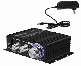 Kinter K3118 Texas Instruments TI Digital Hi-Fi Audio Mini Class D Home Auto DIY Arcade Stereo Amplifier with 12V 3A Power Supply Black power amplifier,stereo amp,hi-fi power amp,