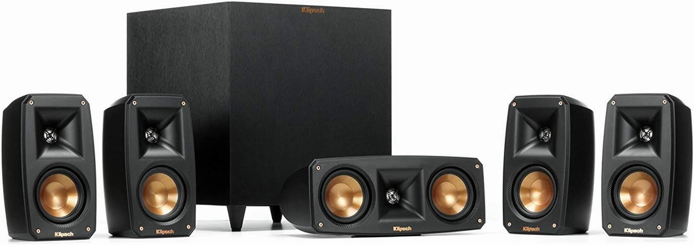Klipsch Black Reference Theater Pack 5.1 Surround Sound System surround sound system,cinema audio kit,5.1 surround package,