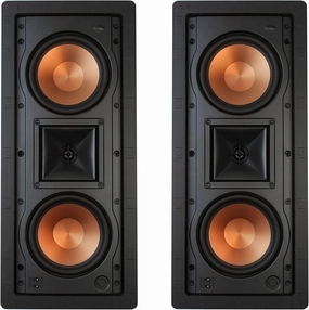 Klipsch R-5502-W II in-Wall Left, Center or Right (LCR) in-Wall or in-Ceiling Speaker Two-Pack soundbar,TV speaker bar,home theater soundbar,