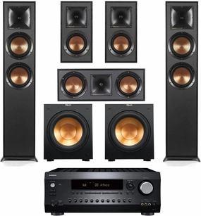 Klipsch Reference 5.2 Home Theater System, Bundle 2X R-625FA Floorstanding 2X R-12SW Subwoofer, R-52C Center, R-41M Bookshelf Speakers, and Integra DRX 3.4 100W 9.2-Channel 8K Network AV Receiver bookshelf speakers,compact stereo speakers,hi-fi shelf speak