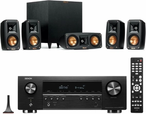 Klipsch Reference Theater Pack 5.1-Channel Speaker System   AVR-S770H 75W 7.2-Channel 8K Network AV Receiver with HEOS AV receiver,surround receiver,home theater amplifier,