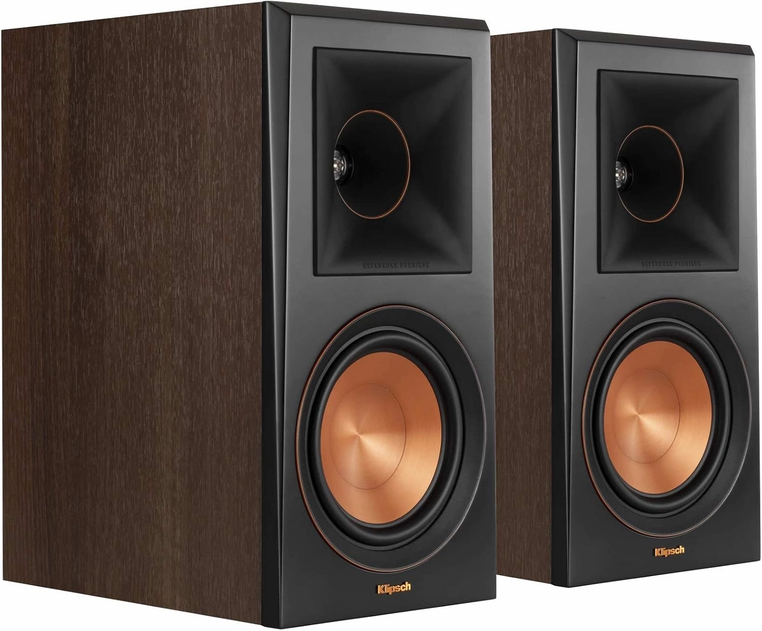 Klipsch RP-600M Bookshelf Speakers (Pair) (Walnut) bookshelf speakers,compact stereo speakers,hi-fi shelf speakers,