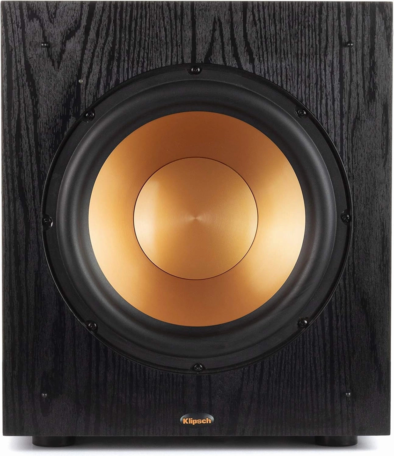 Klipsch Synergy Black Label Sub-100 10 Front-Firing Subwoofer with 150 Watts of continuous power, 300 watts of Dynamic Power, and All-Digital Amplifier for Powerful Home Theater Bass audiophile subwoofer,active subwoofer,low frequency speaker,