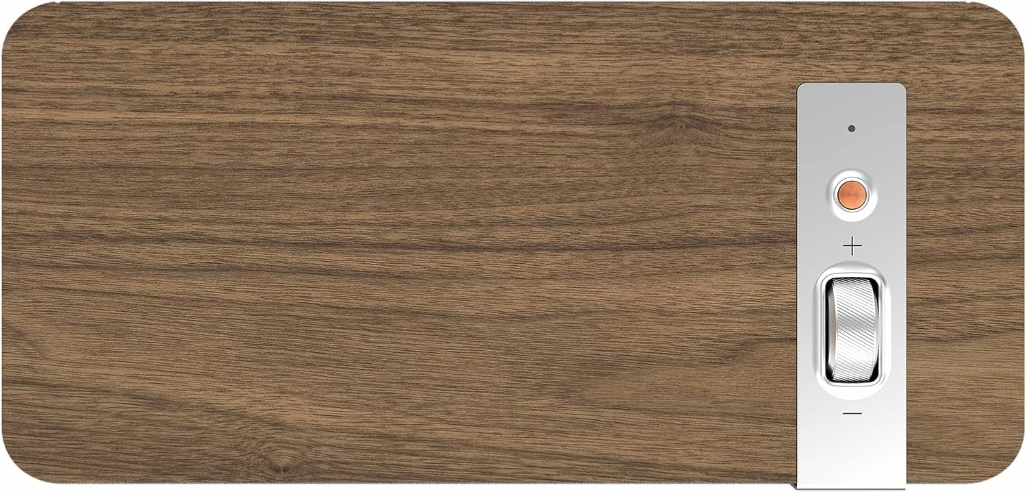 Klipsch The One Plus Premium Bluetooth Speaker System with Two 2.25 Full Range Drivers, 4.5 Woofer, Bluetooth 5.3 with Up to 40 ft. of Distance, Walnut