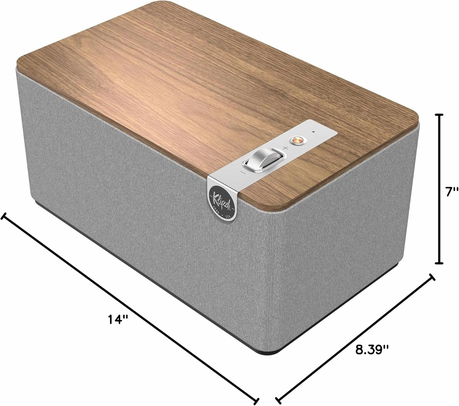 Klipsch The Three Plus Premium Bluetooth Speaker System, Walnut