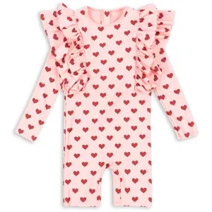 Konges Sl?jd Amour Pink Manuca Frill Onesie Grs