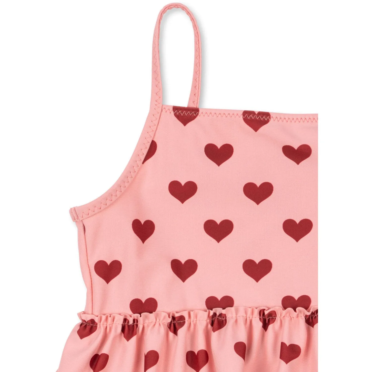 Konges Sl?jd Amour Pink Manuca Frill Swimsuit Grs