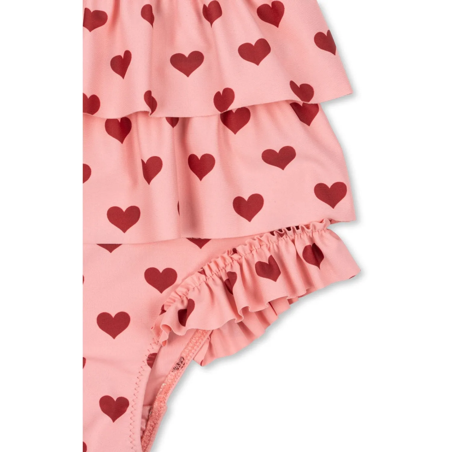 Konges Sl?jd Amour Pink Manuca Frill Swimsuit Grs