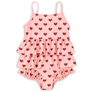 Konges Sl?jd Amour Pink Manuca Frill Swimsuit Grs