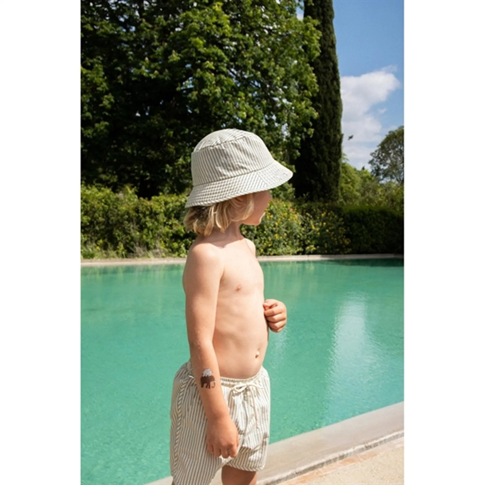 Konges Sl?jd Asnou Bucket Hat Stripe Bluie