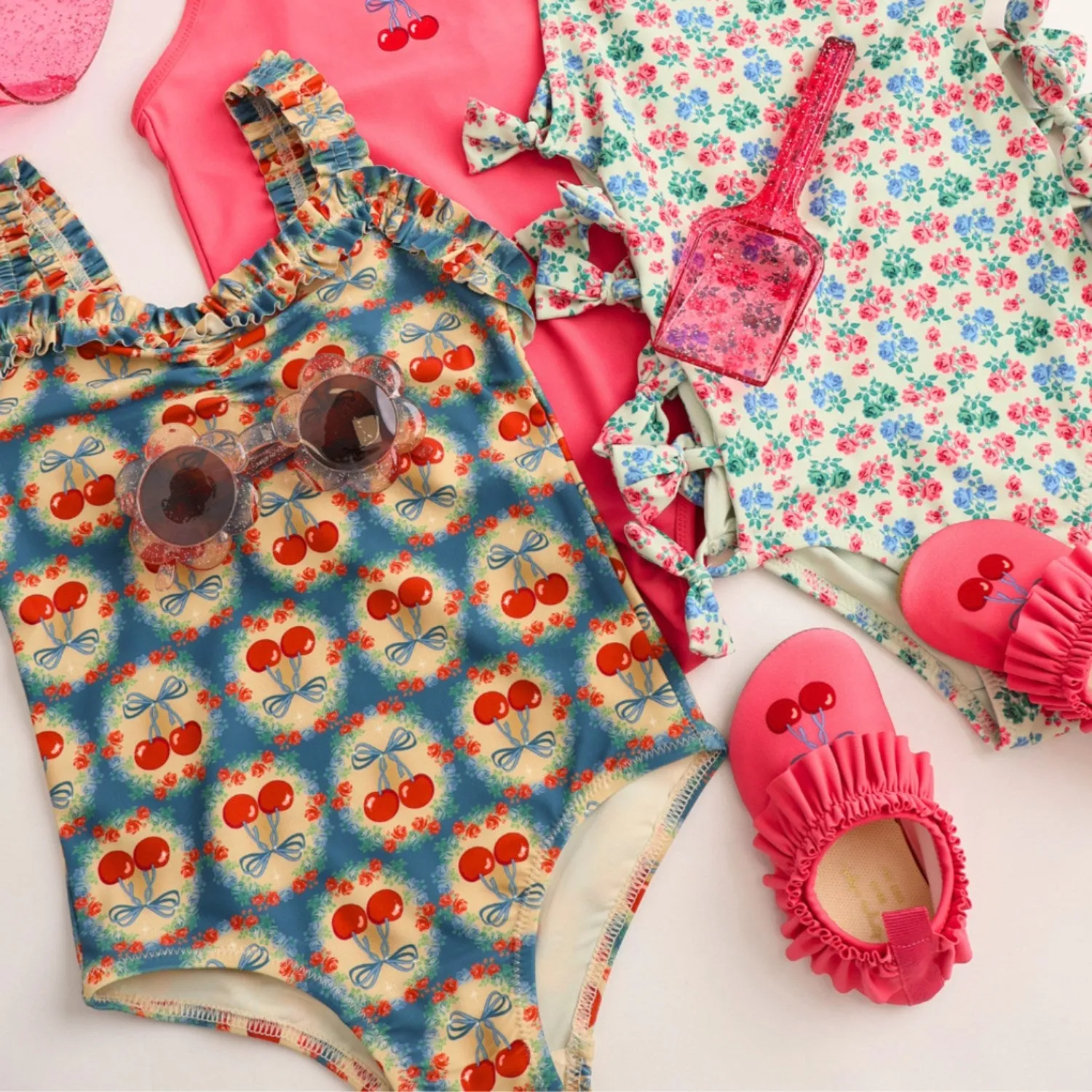 Konges Sl?jd Cherry Bow Blue Maya Swimsuit Grs
