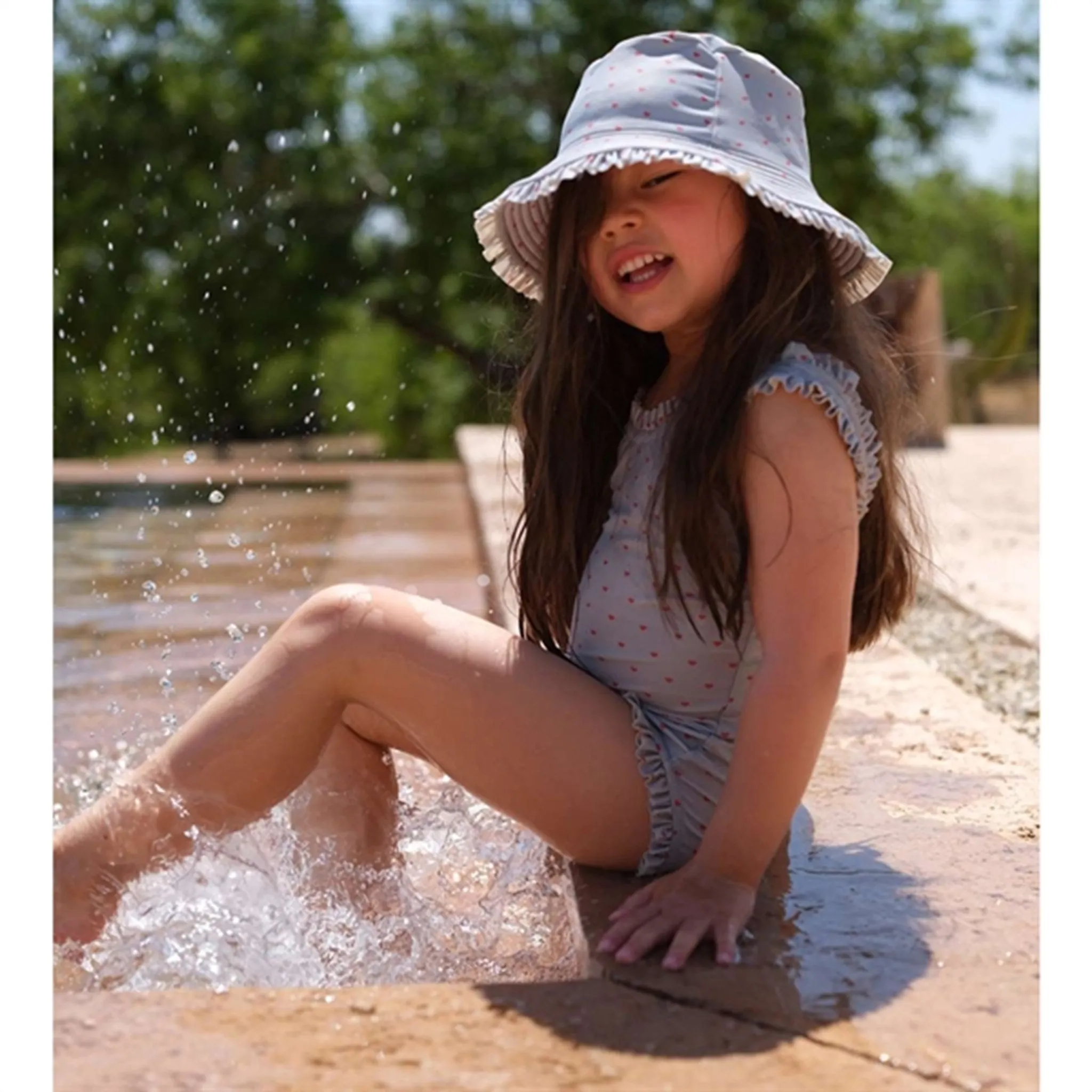 Konges Sl?jd Du Coeur Glacier Twinkle UV Swim Hat