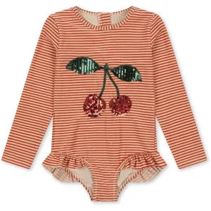 Konges Sl?jd Jade Ls Swimsuit Glitter Stripe