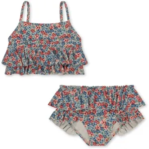 Konges Sljd Manuca Frill Bikini Rosie Blue