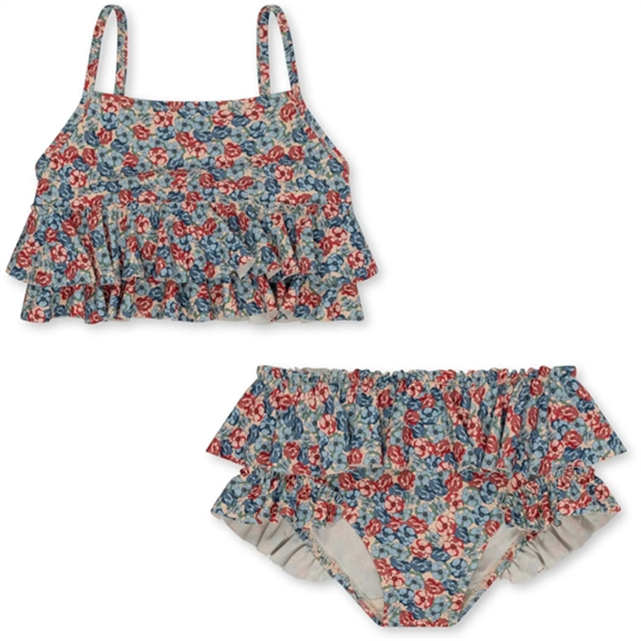 Konges Sljd Manuca Frill Bikini Rosie Blue