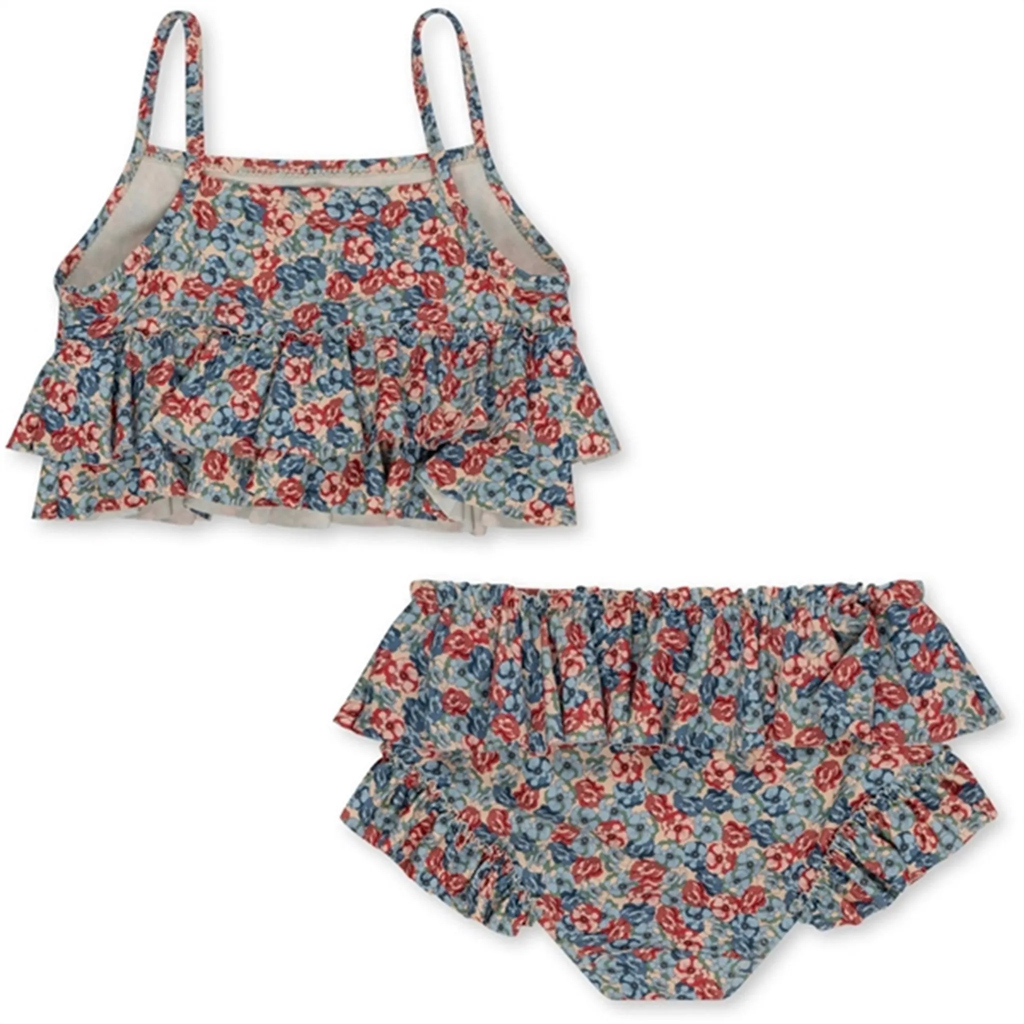 Konges Sljd Manuca Frill Bikini Rosie Blue
