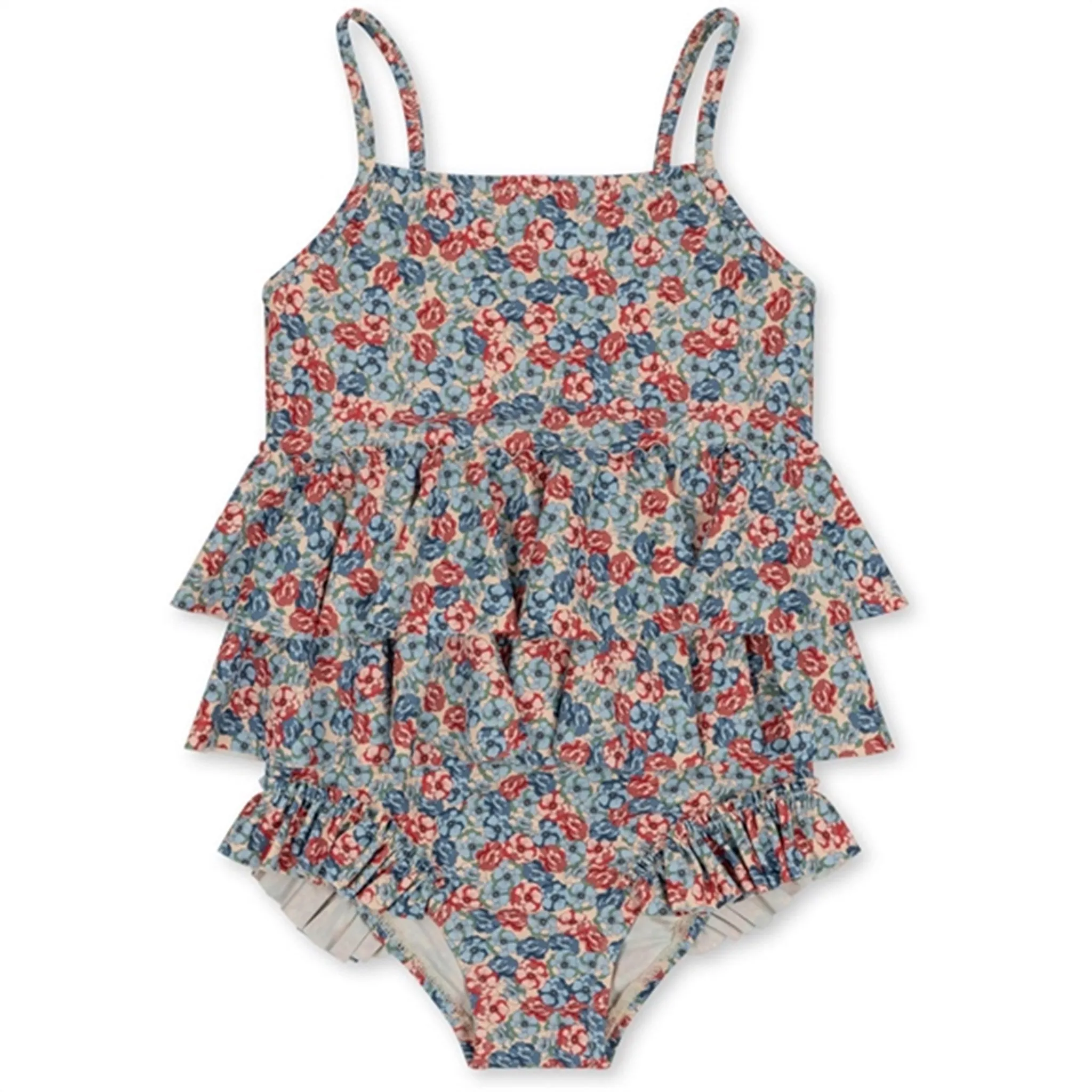 Konges Sl?jd Manuca Frill Swim Suit Rosie Blue