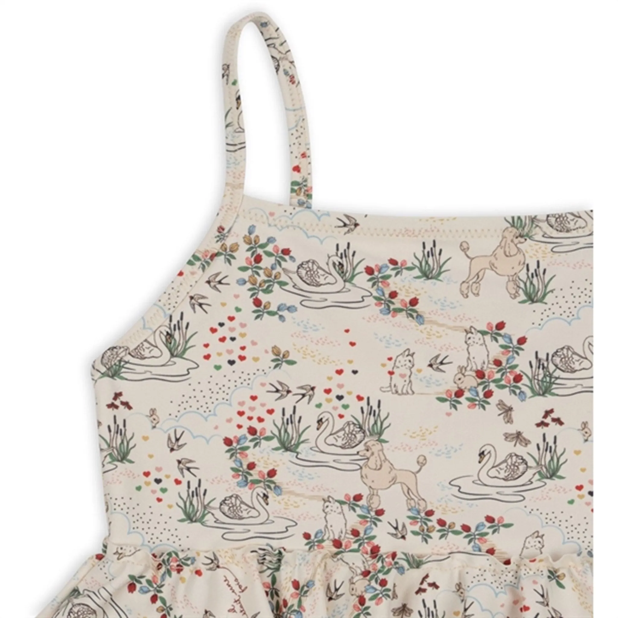 Konges Sljd Manuca Frill Swimsuit Mizumi