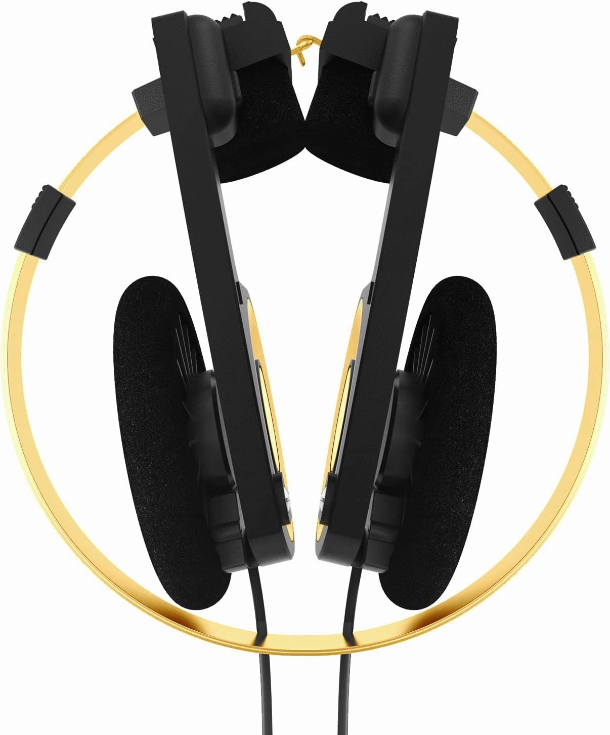 Koss Porta Pro Limited Edition Black Gold On-Ear Headphones, in-Line Microphone, Volume Control and Touch Remote Control, Includes Hard Carrying Case, Wired with 3.5mm Plug, Black and Gold