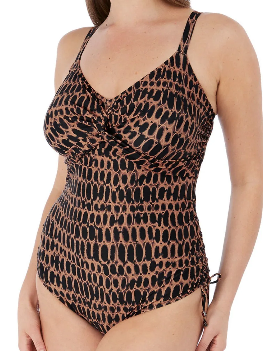Kotu Twist Front Swimsuit- Copper