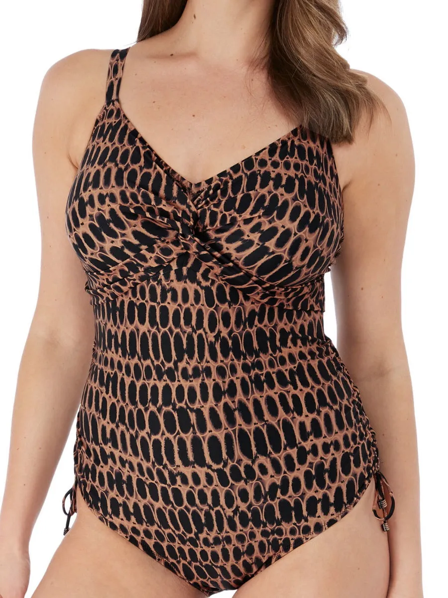 Kotu Twist Front Swimsuit- Copper